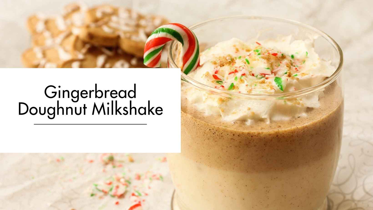 Gingerbread Doughnut Milkshake Gingerbread Doughnut Milkshake