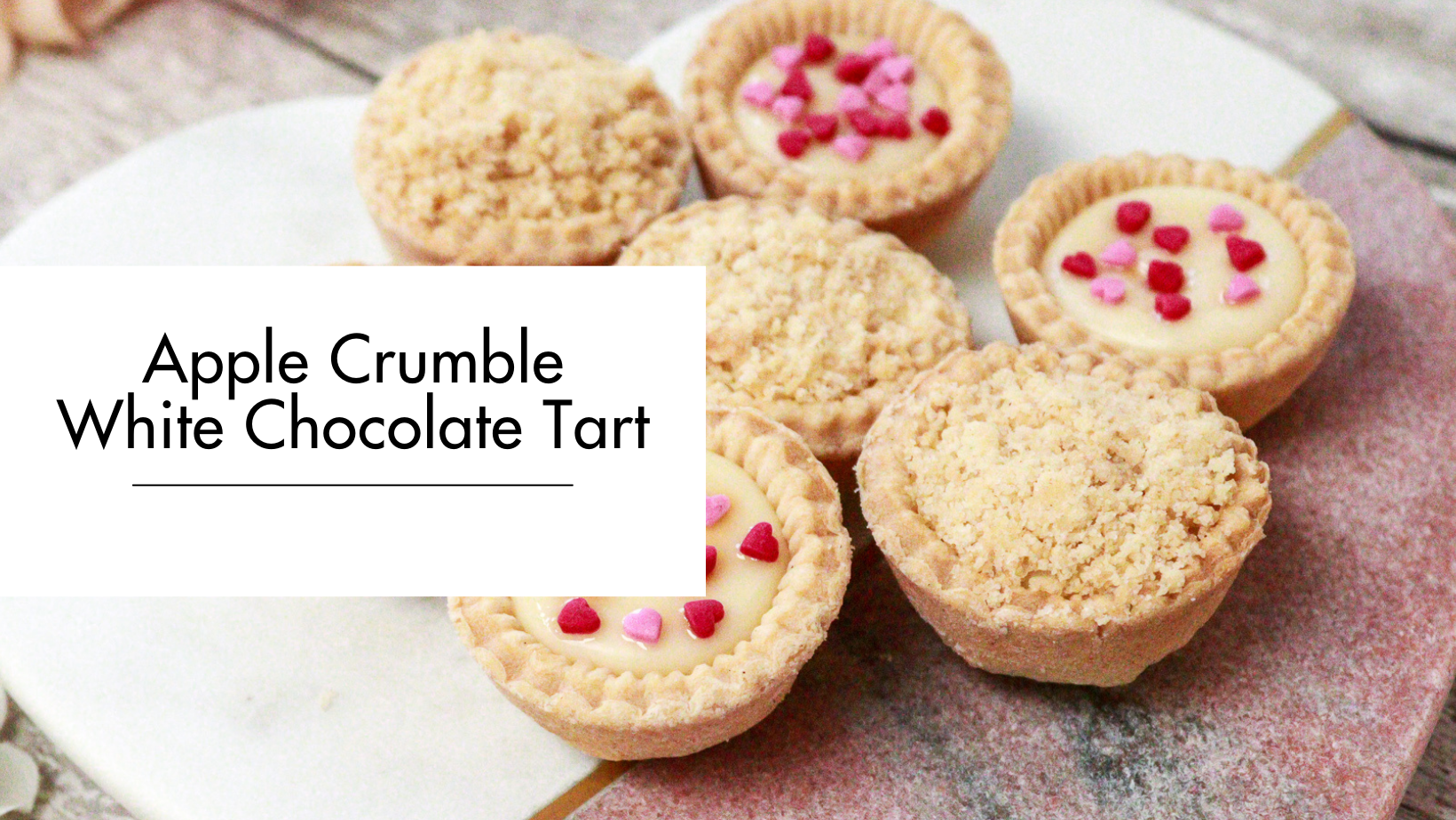 Apple Crumble White Chocolate Tart Apple Crumble White Chocolate Tart