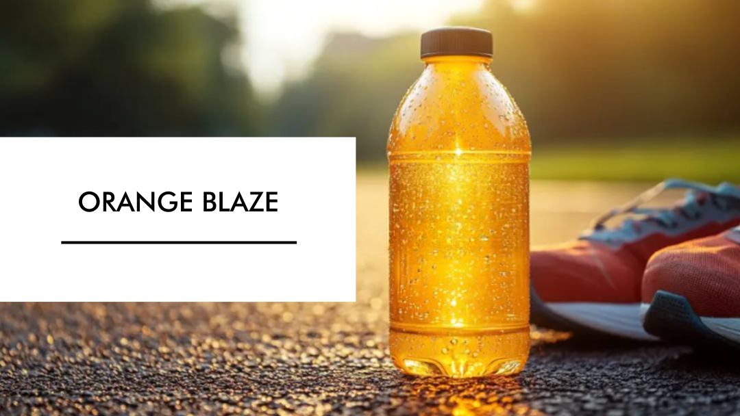 Blog Banner (1080 × 608px) (8) Orange blaze drink standing on floor with shoes next to