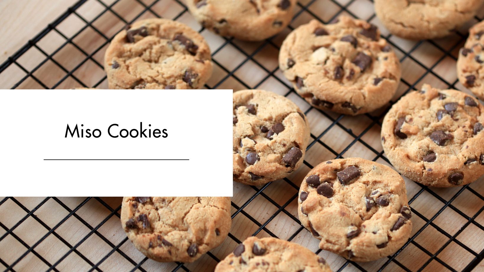 Miso Cookies Miso Cookies