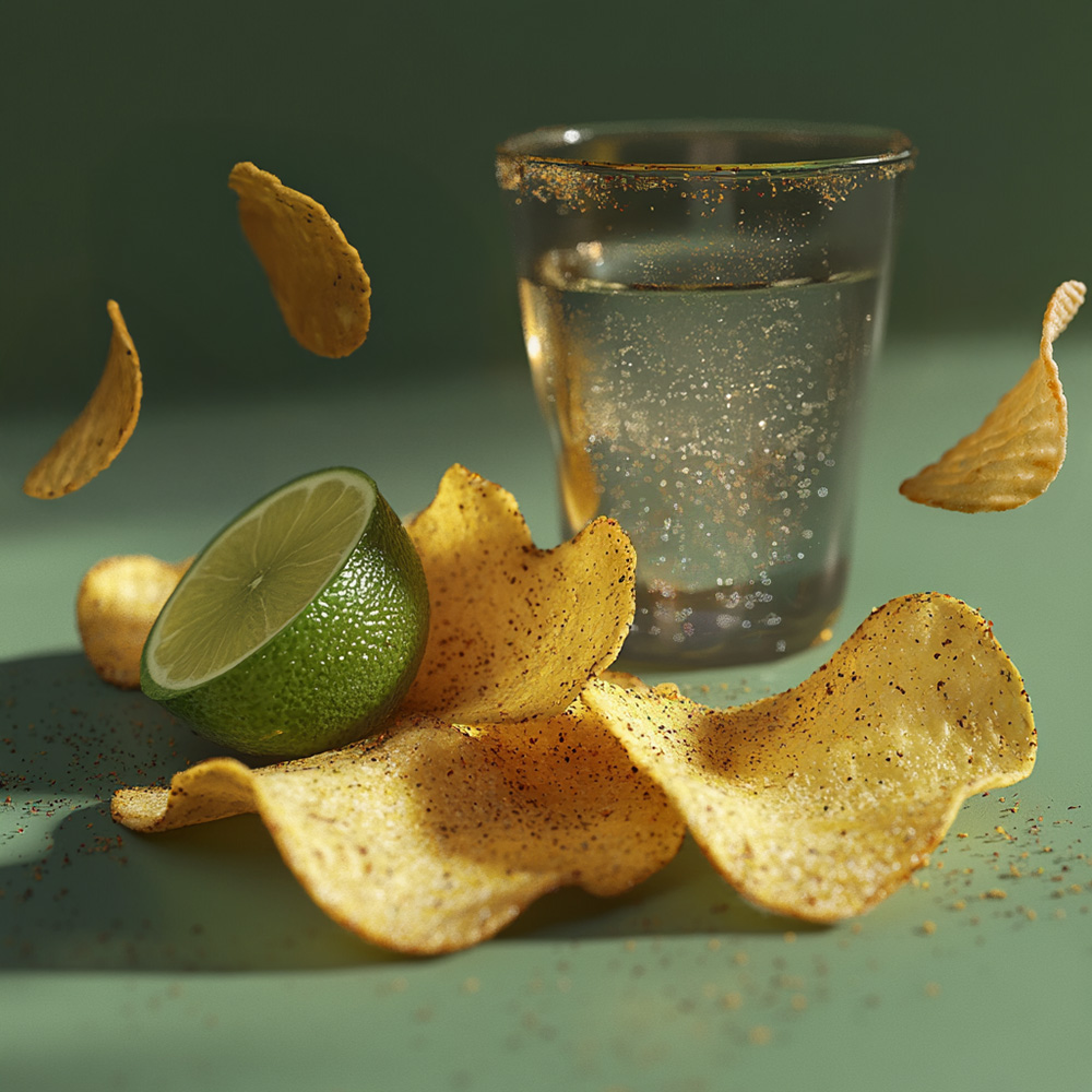 tequila and lime crisp