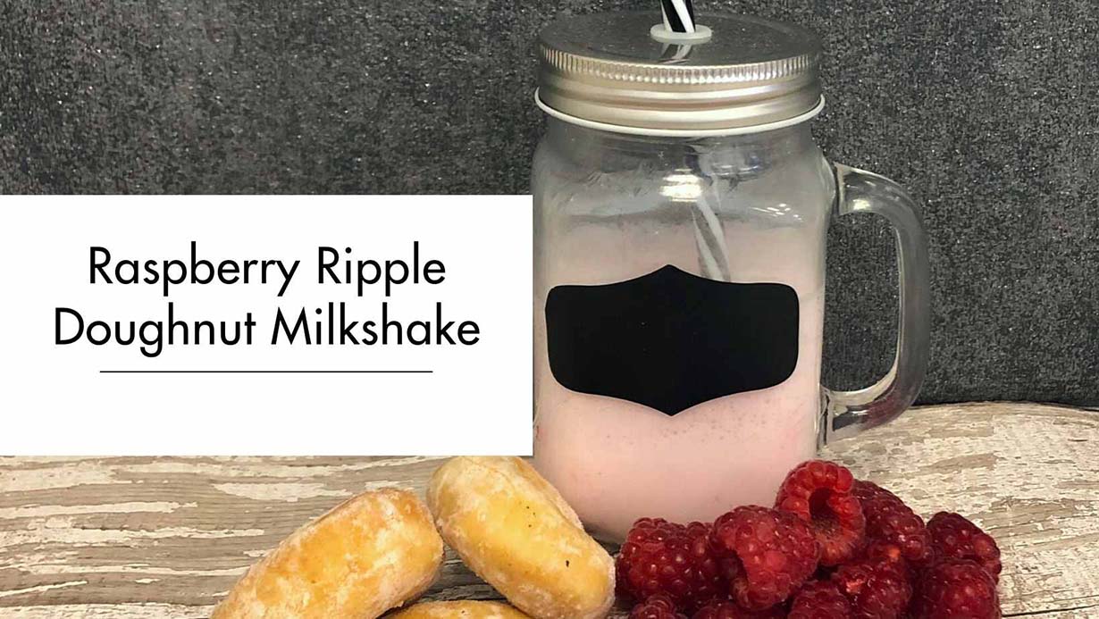 Raspberry Ripple Doughnut Milkshake Raspberry Ripple Doughnut Milkshake