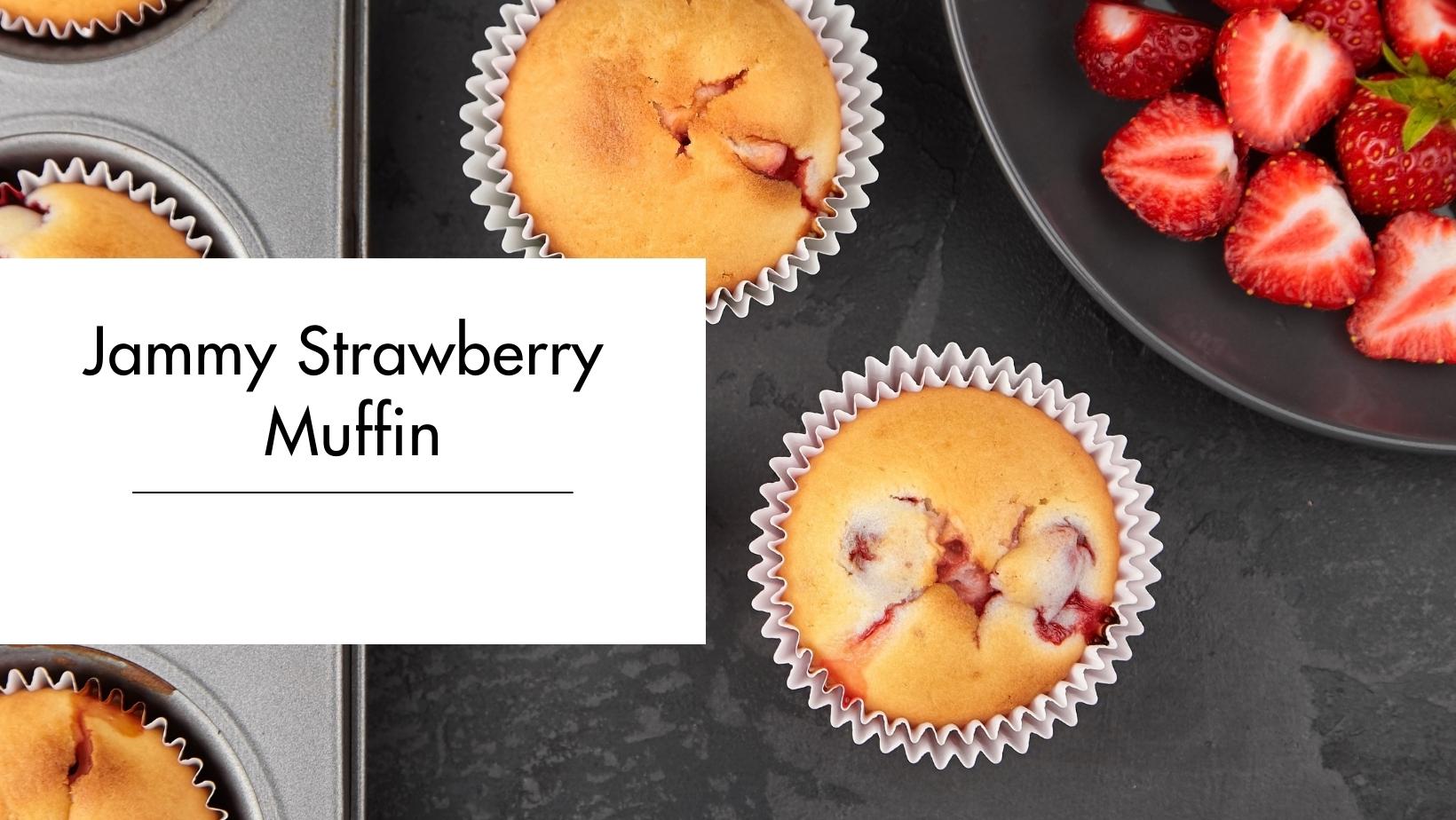 Jammy Strawberry Industrial Muffin Jammy Strawberry Industrial Muffin