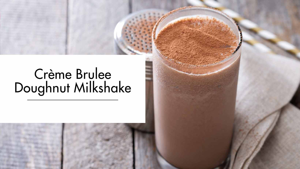 Crème Brulee Doughnut Milkshake Crème Brulee Doughnut Milkshake