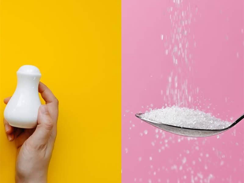 sugar and salt sugar and salt